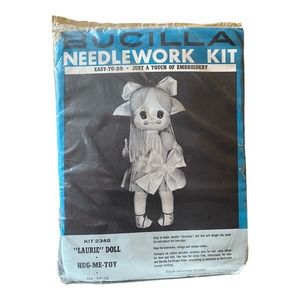Bucilla Needlework Kit LAURIE DOLL Hug Me Toy #2345‎ 22” Tall Vintage NOS